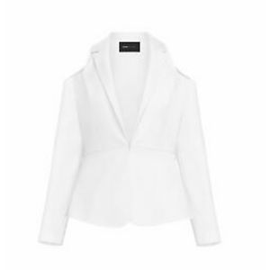 BCBG WHITE SASHA BLAZER HOLIDAY COCKTAIL COLD SHOULDER BRAND NEW